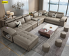 Modern Multi-Functional Luxurious Leather Sectional Sofa / Lixra