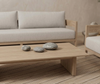 Modern Wooden Fabric Upholstered Outdoor Sofa Set / Lixra
