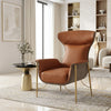 Modern Leather Upholstered Accent Chair / Lixra