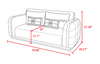 Luxurious Bentley Tufted Leather Sofa Set