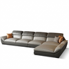 L-Shaped Contemporary Style Leather Sectional Sofa / Lixra