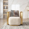 Velvet Upholstered Accent Chair for Living Room / Lixra