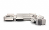 Contemporary Design Fabric Electric Recliner Sofa / Lixra