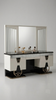 Royal LED Leather Bedroom Set With Dresser / Lixra 