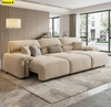 Chenille Fabric Upholstered Electric Sofa Bed / Lixra