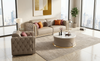 Tufted Leather 3-Pcs Sofa Set / Lixra