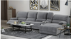 Elegant Fabric Recliner Sectional Sofa