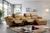 Power Recliner Leather Sectional Sofa