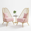 Set Of 2 Metallic Accent Chair / Lixra