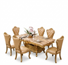 European Rectangle Marble Royal Dining Table Set / Lixra