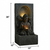 Vintage Buddha Design LED Outdoor Water Fountain