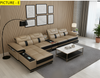 L-shaped Dynamic And Simple Leather Sectional Sofa / Lixra