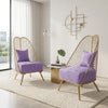 Set Of 2 Metallic Accent Chair / Lixra