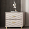 Button Tufted Design Modern Leather Bed / Lixra