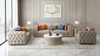 Tufted Leather 3-Pcs Sofa Set / Lixra