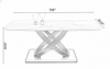 Golden Finish Marble Dining Table Set
