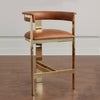 Modern leather Upholstered Bar-Stool Set of 3 / Lixra