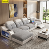 Modern Fabric Upholstered Power Recliner Sofa Bed / Lixra