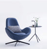 Luxurious Leather Swivel Accent Chair