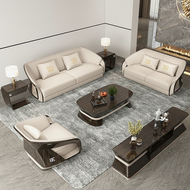 Modern Leather Sofa Set for Living Room