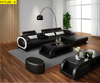Impressive Spectacular Interior Designed L-Shaped Leather Sectional Sofa Set / Lixra