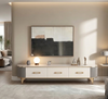 Modern Marble Top Coffee table and TV Stand Set
