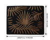 Black & Gold Leaf Table Runner With Placemate / Lixra