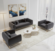 Velvet Fabric luscious Sofa Set / Lixra