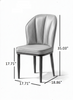4-Piece Glossy Leather Dining Chairs