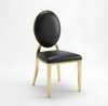 Metallic Round Marble Dining Table-Set / Lixra