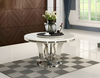 Round Marble-Top Dining Table Set / Lixra