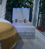 Luxurious Cozy LED Round Leather Bed
