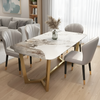 European Style Marble-Top Dining Table Set / Lixra