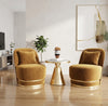 Embroidered Velvet Fabric Accent Chair Set of 2 / Lixra