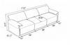 Chenille Fabric Upholstered Electric Sofa Bed