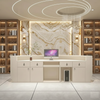 Minimalist Curved LED Reception Desk / Lixra