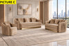 Opulence Velvet Fabric Sofa Set / Lixra