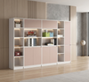 Modern Wooden LED Bookshelf With Doors / Lixra