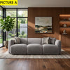Elegant Design 3-Seater Fabric Sofa / Lixra