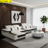 L-shaped Dynamic And Simple Leather Sectional Sofa / Lixra