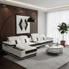 L-shaped Dynamic And Simple Leather Sectional Sofa / Lixra
