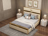 Italian Light Luxurious Leather Upholstered Bed