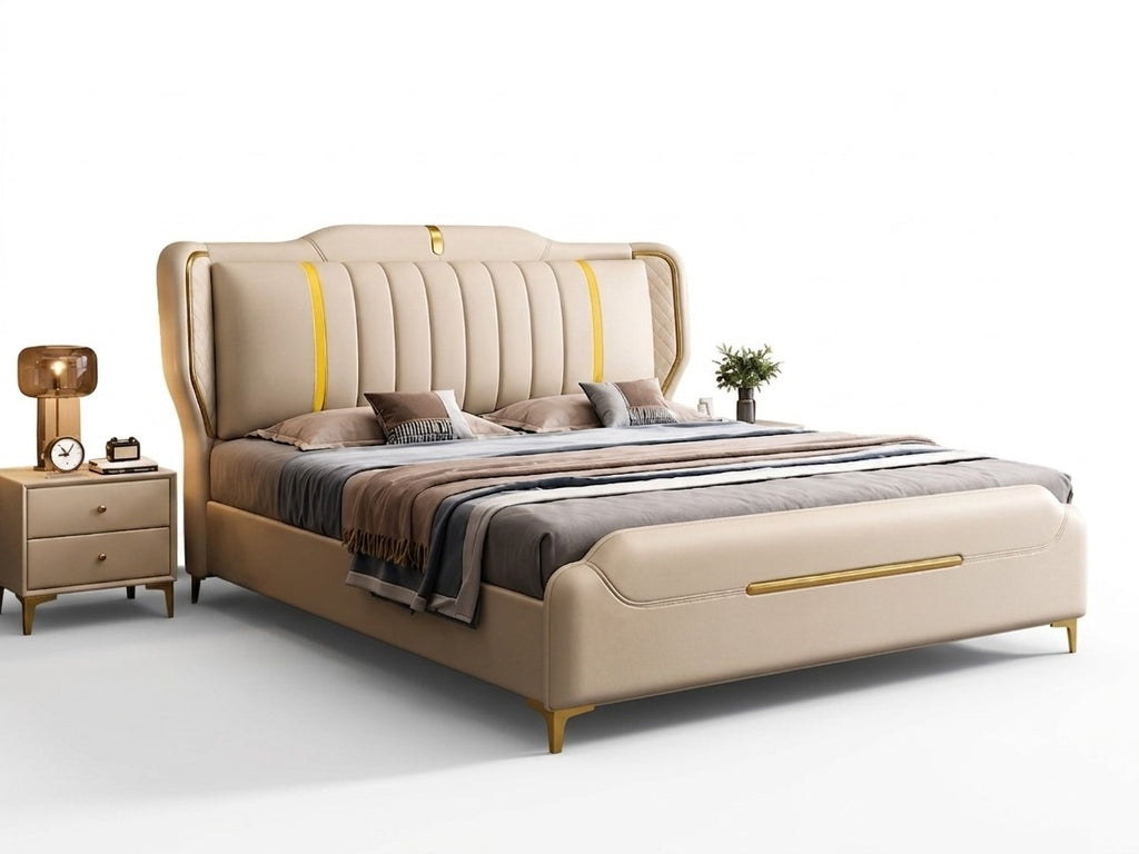 Luxurious Exquisite Spacious Leather Bed / Lixra