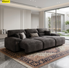 Chenille Fabric Upholstered Electric Sofa Bed / Lixra