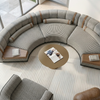 Modern Curved Sectional Fabric Sofa Set / Lixra