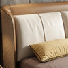 Contemporary Classic Luxurious Upholstered Leather Bed / Lixra