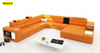Endearing Design LED Leather Sectional Sofa Set / Lixra