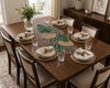 Green Leaf Design Table Runner / Lixra