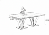Modern Elegance Marble Dining Table Set