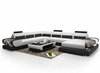 Designed LED Leather Sectional Sofa Set / Lixra